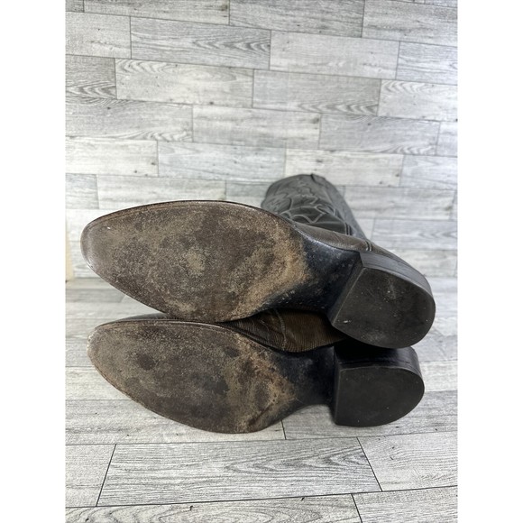 Vintage J. Chisholm Lizard Skin Leather Western Cowboy Riding Boots Size 10 USA - Picture 5 of 6